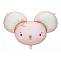 Голова Мышки розовая 96*64 см. (PartyDeco)/ Китай